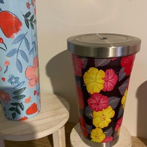 Floral Insulated Tumbler with Lid